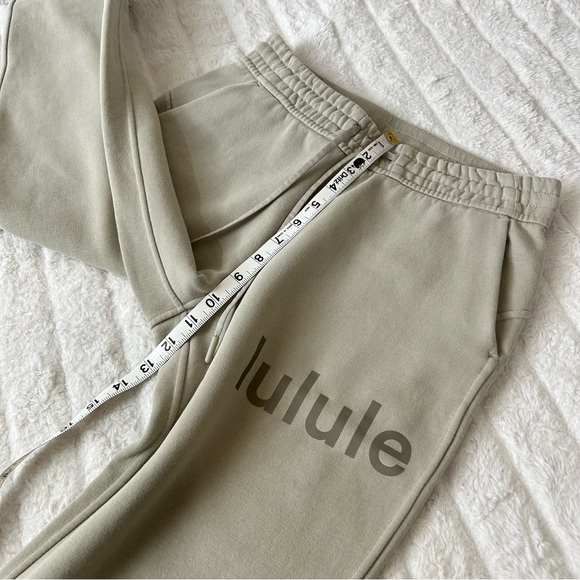Loungeful High Rise Jogger Graphic *Full Length Size 6 in Raw Linen Stretch Cozy - Picture 11 of 14